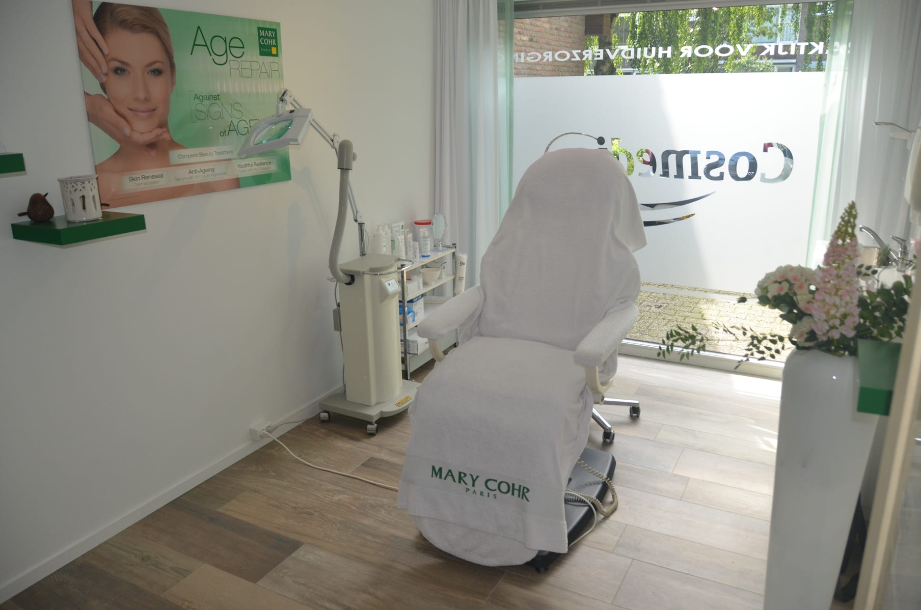 Interieur Cosmedi praktijk voor huidverzorging